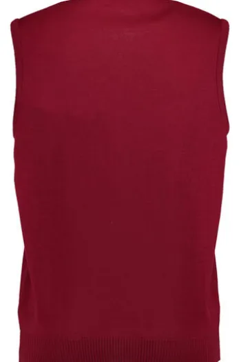 Herren-Pullunder MAERZ Pullunder bordeaux extra feine Merinowolle