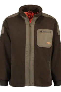 HUBERTUS Fleece-Wende-Jacke oliv