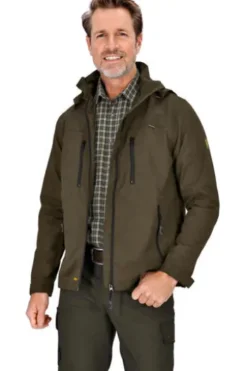 HUBERTUS Jagd-Jacke oliv wasserabweisend, geräuscharm