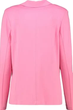 JUST WHITE Jersey-Blazer hellpink weiche Stretch-Qualität