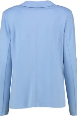 JUST WHITE Jersey-Blazer hellblau weiche Stretch-Qualität
