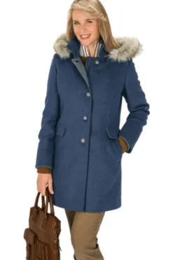 KAISERALM Jacke blau in softer Wollmix-Qualität