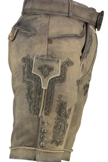 KRÜGER BUAM Lederhose beige Rob