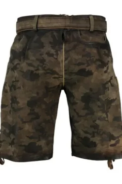 KRÜGER BUAM Lederhose braun Camouflage