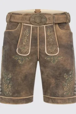 KRÜGER BUAM Lederhose braun Rob