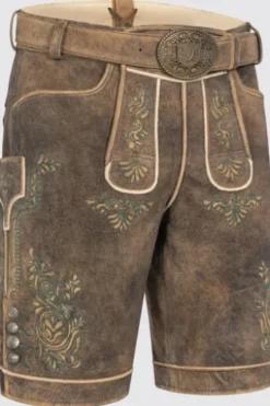 KRÜGER BUAM Lederhose braun Rob