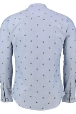 KRÜGER BUAM Trachtenhemd hellblau Slim Fit Ingo