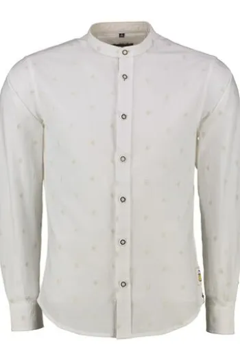 KRÜGER BUAM Trachtenhemd weiss Slim Fit Ingo