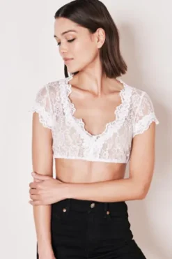 KRÜGER COLLECTION Dirndlbluse ecru Carina