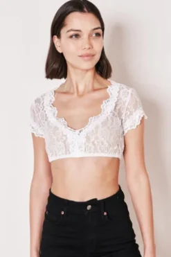 KRÜGER COLLECTION Dirndlbluse ecru Carina