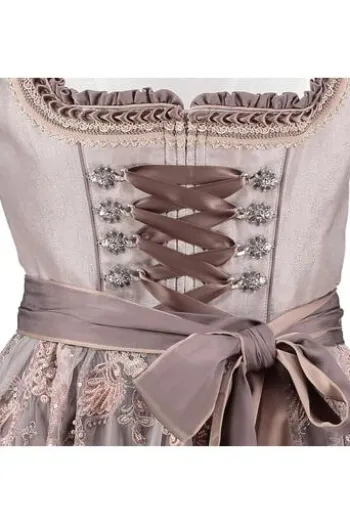 KRÜGER COLLECTION Dirndl flieder Paisleymuster Lisbeth