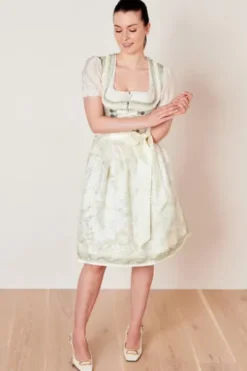 KRÜGER COLLECTION Dirndl hellgrün Paisleymuster Annetta
