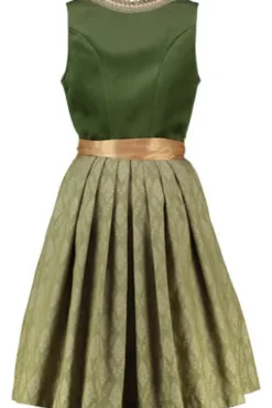 KRÜGER COLLECTION Mini Dirndl grün Ornamentmuster Vesa