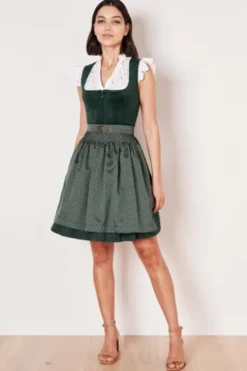 KRÜGER Dirndl grün Alisah 50 cm Mini-Dirndl