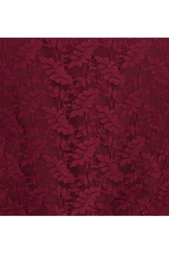 Krüger Dirndl Trachten-T-Shirt Servus & Grias Di weinrot