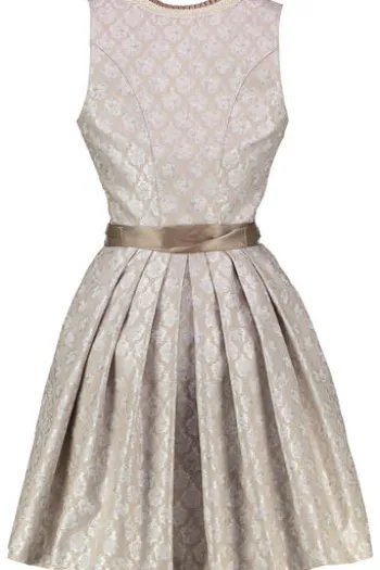 KRÜGER MADL Dirndl beige Paisleymuster Marcy