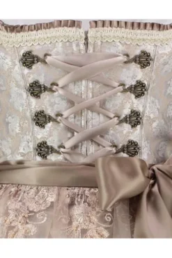 KRÜGER MADL Dirndl beige Paisleymuster Marcy