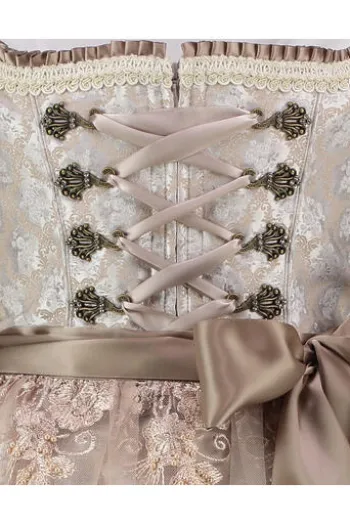 KRÜGER MADL Dirndl beige Paisleymuster Marcy