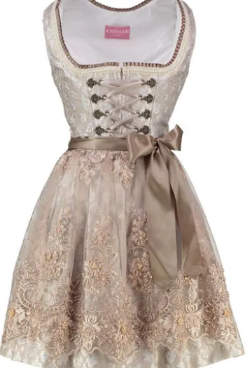 KRÜGER MADL Dirndl beige Paisleymuster Marcy