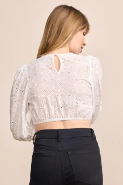 KRÜGER MADL Dirndlbluse Feyona ecru 3/4-Arm