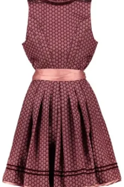 KRÜGER MADL Dirndl bordeaux geblümt Carli