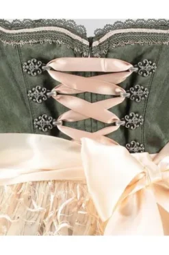 KRÜGER MADL Dirndl dunkelgrün geblümt Marcia