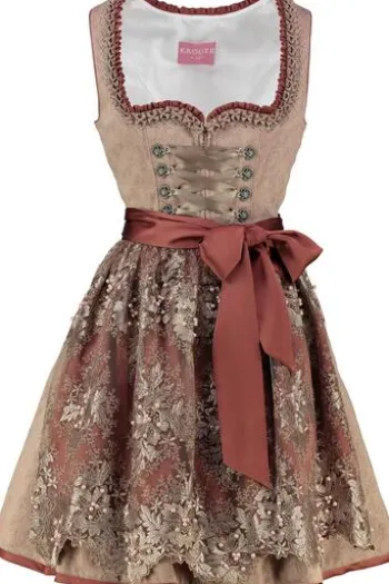 KRÜGER MADL Dirndl rost Paisleymuster Jessica