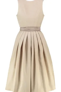 KRÜGER MADL Midi Dirndl beige Evi 70er Rocklänge