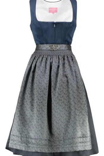 KRÜGER MADL Midi Dirndl marine Aurela (70 cm)