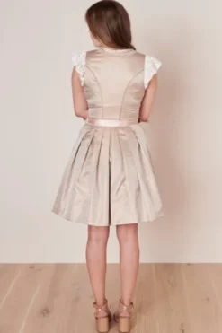 KRÜGER MADL Mini Dirndl beige Blumenmuster Jada