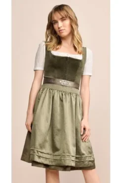 KRÜGER MADL Mini Dirndl dunkelgrün Aurela (60 cm)