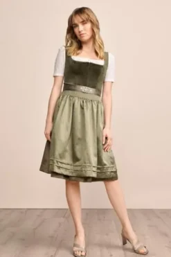 KRÜGER MADL Mini Dirndl dunkelgrün Aurela (60 cm)
