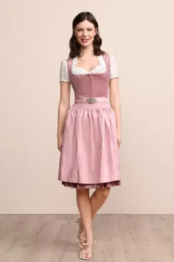 KRÜGER MADL Mini Dirndl rose Alisha (60cm)