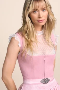 KRÜGER MADL MIni Dirndl rose Evi 50er Rocklänge