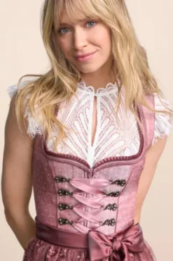 KRÜGER MADL MIni Dirndl rose Serenai 60er Rocklänge