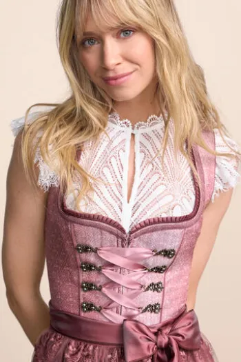 KRÜGER MADL MIni Dirndl rose Serenai 60er Rocklänge