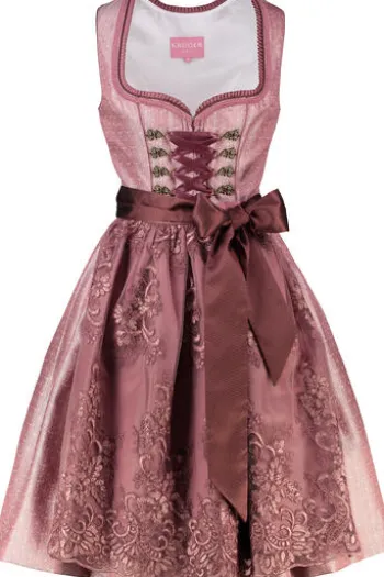 KRÜGER MADL MIni Dirndl rose Serenai 60er Rocklänge