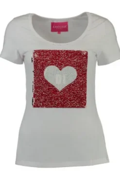 KRÜGER MADL Trachtenshirt Heartbeat weiss