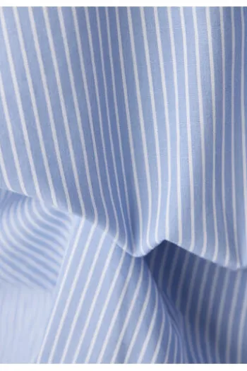 LECOMTE Bluse himmel gestreift Langarm
