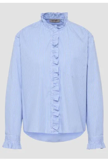 LECOMTE Bluse himmel gestreift Langarm
