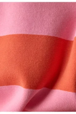LECOMTE Pullover rosa gestreift