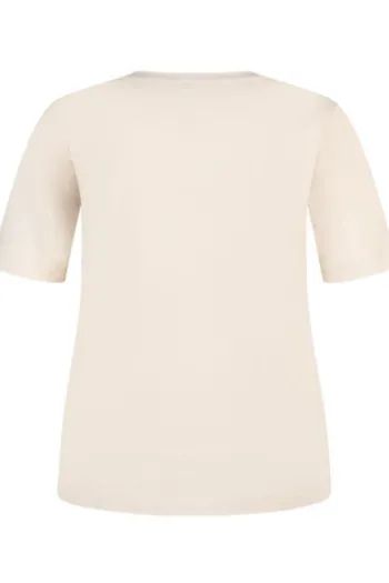 LECOMTE Shirt elfenbein Kurzarm