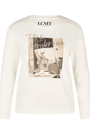 LECOMTE Shirt elfenbein Langarm