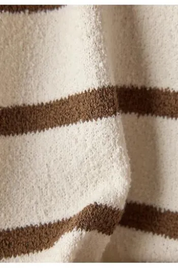 LECOMTE Shirt nougat gestreift