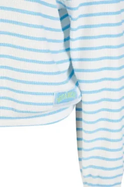 LECOMTE Sweatshirt lichtblau gestreift