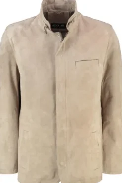 Leder Jacke stone