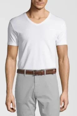 LLOYD Stretch-Flechtgürtel cognac