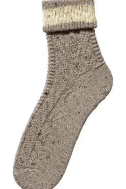 LUISE STEINER Socke dunkelbeige