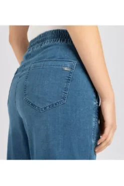 MAC JEANS - CULOTTE, Super soft summer denim blau