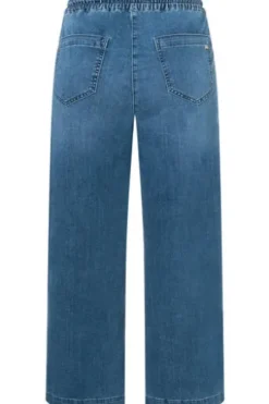 MAC JEANS - CULOTTE, Super soft summer denim blau